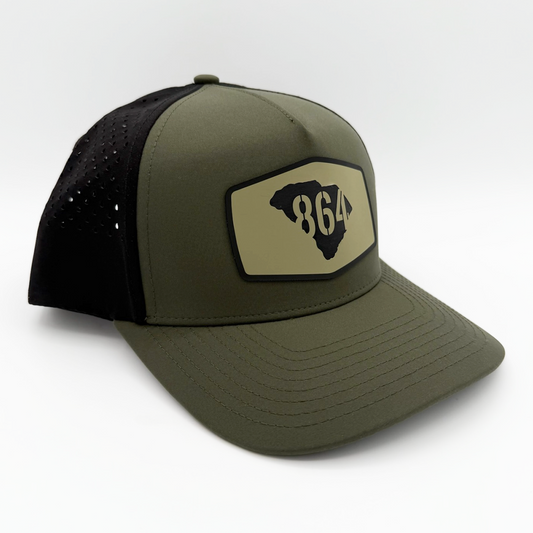 "864 in SC" Hex Patch Athletic Hat