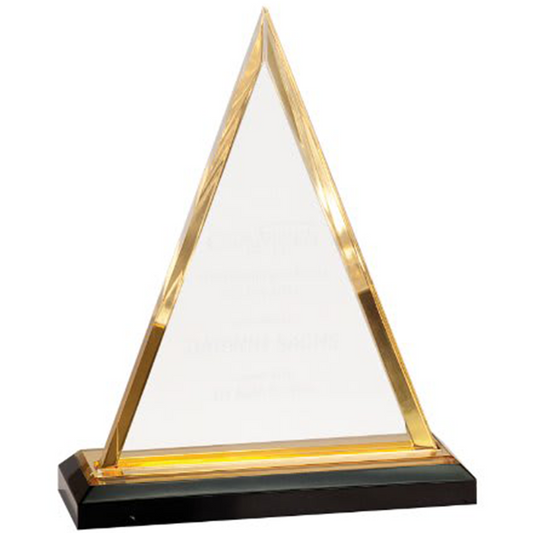 Gold Triangle Impress Acrylic