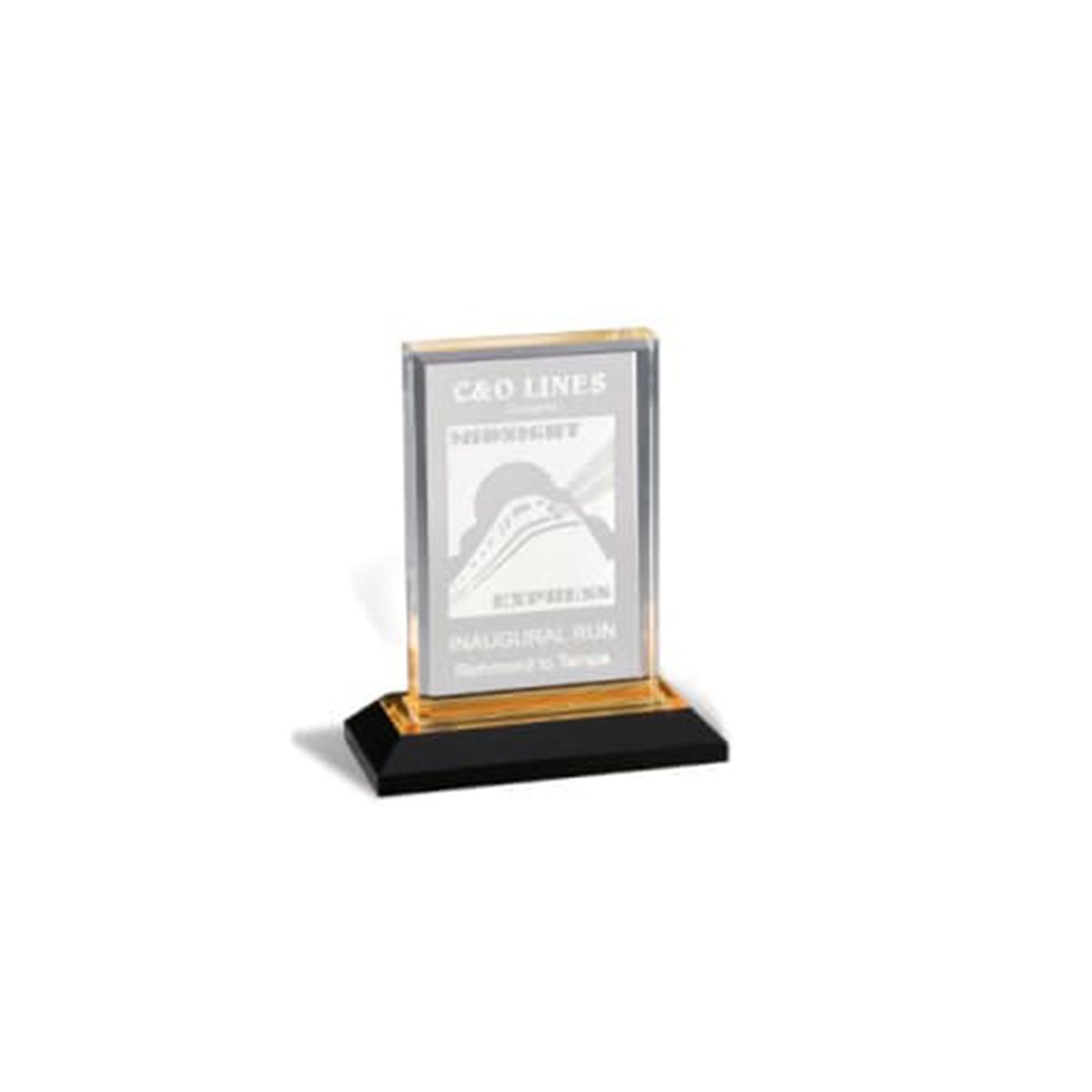 Gold Beveled Impress Acrylic
