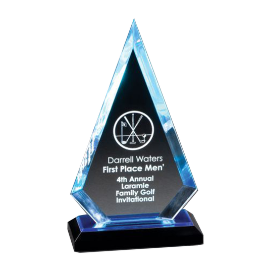 Blue Arrow Acrylic Award