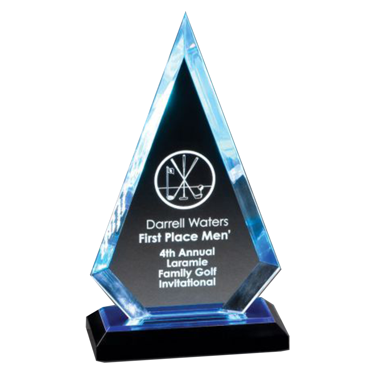 Blue Arrow Acrylic Award