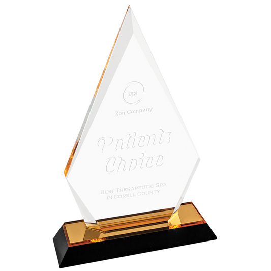 Gold Arrowhead Acrylic Award