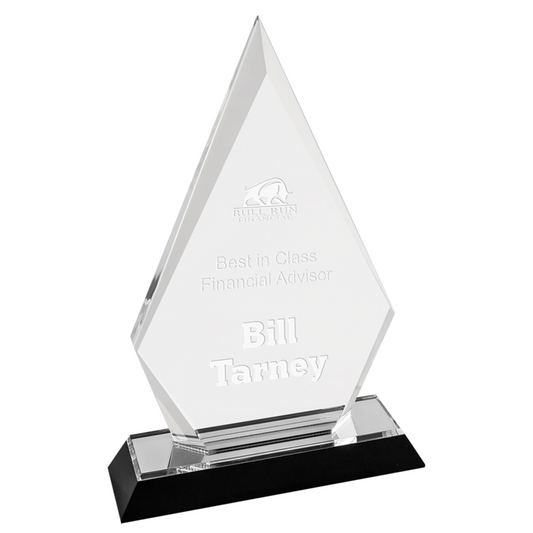 Silver Arrowhead Acrylic Award