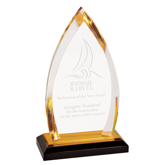 Gold Oval Acrylic Award