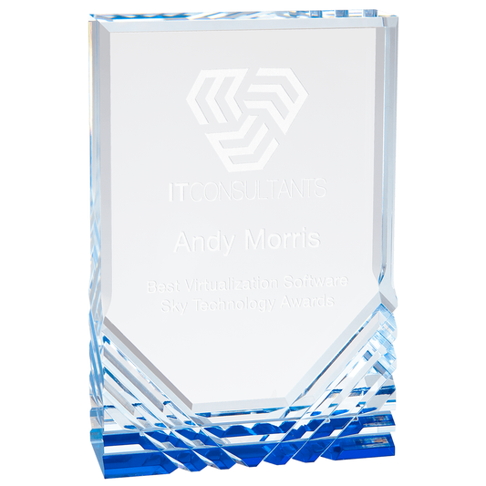 Blue Jewel Mirage Acrylic Award