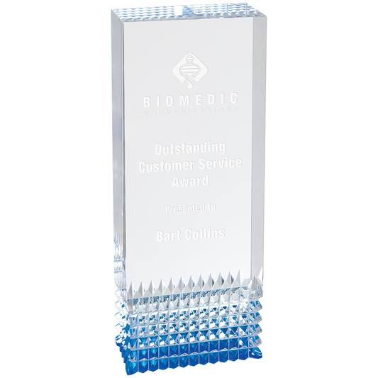 Blue Tribute Acrylic Award