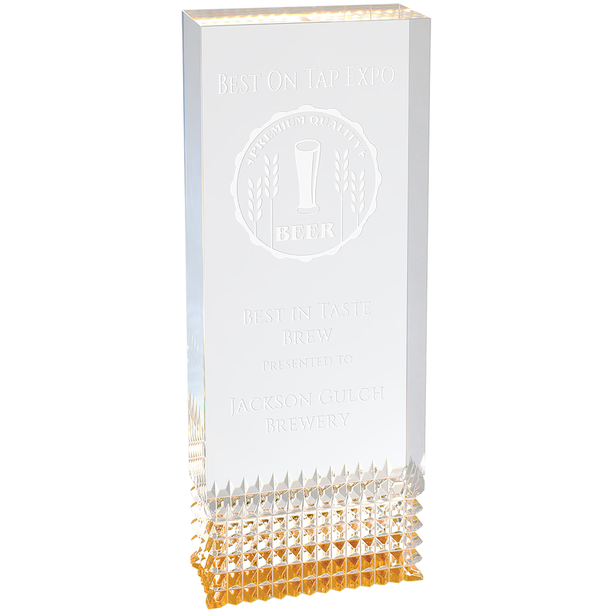 Gold Tribute Acrylic Award
