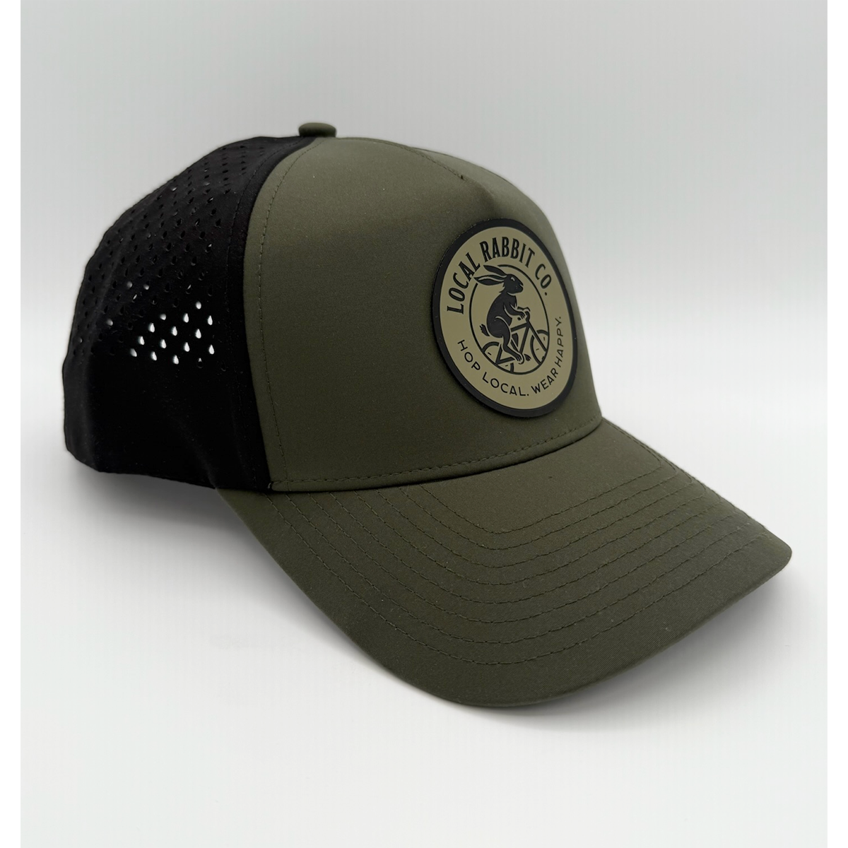 "Active Rabbit" Circle Patch Athletic Hat