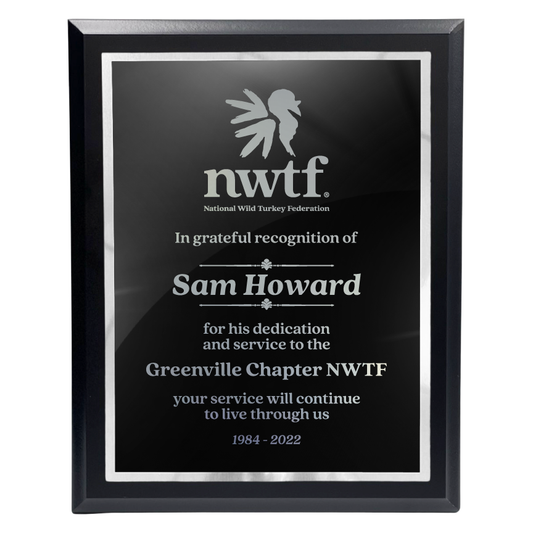 200 Series Black Finish Board with Metal Plate and Backplate