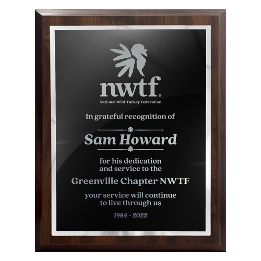 200 Series Cherry Finish Board with Metal Plate and Backplate