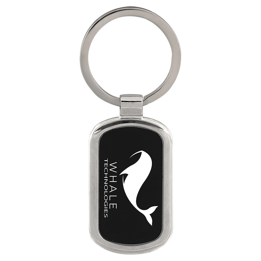 Laserable Rectangle Keychain