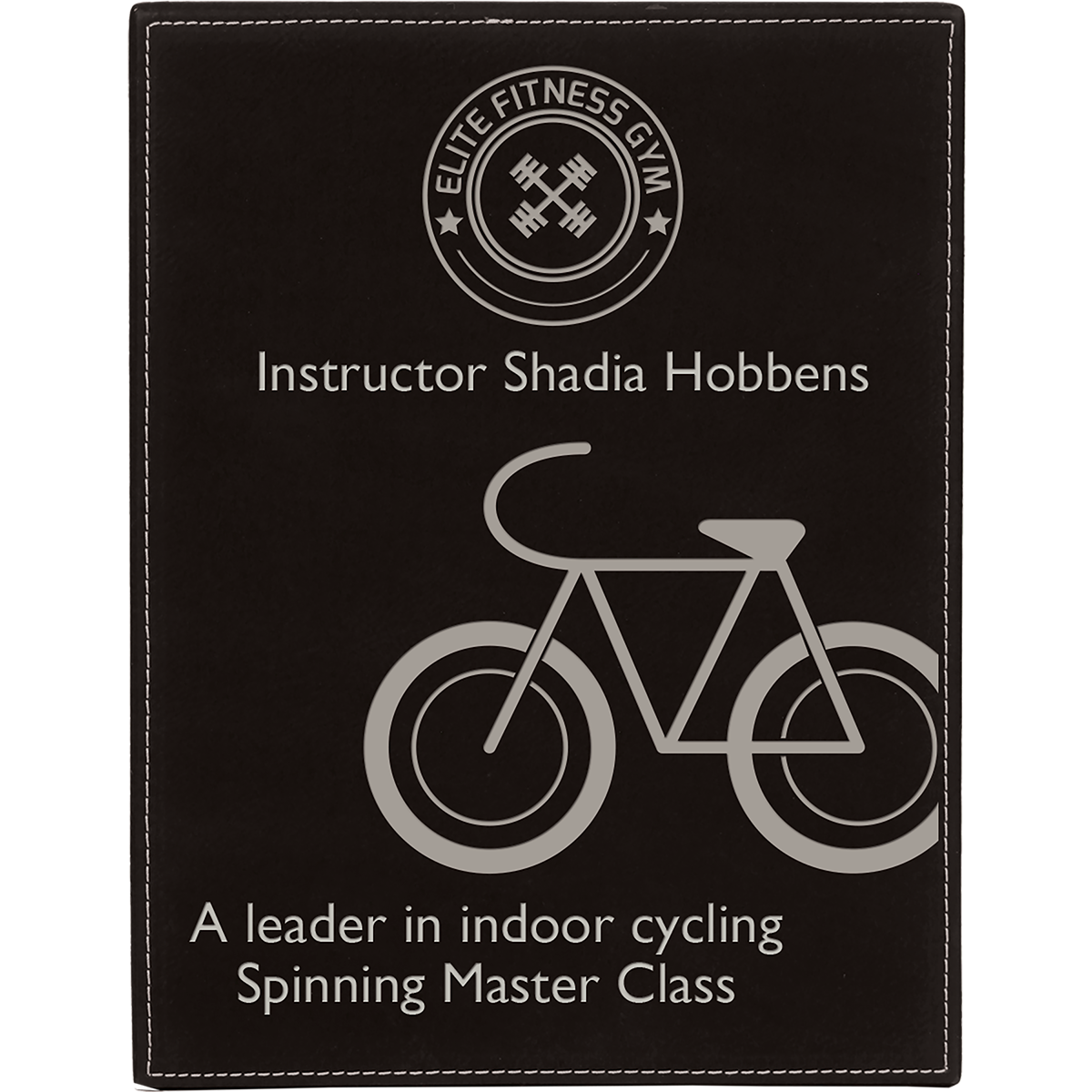Leatherette Plaque