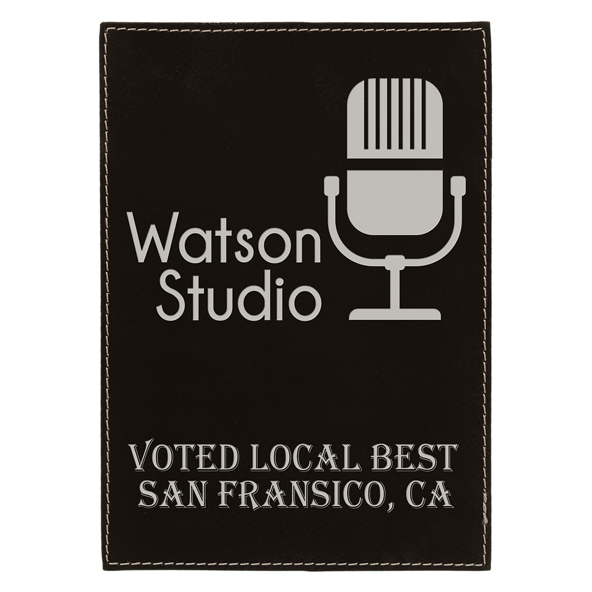 Leatherette Plaque