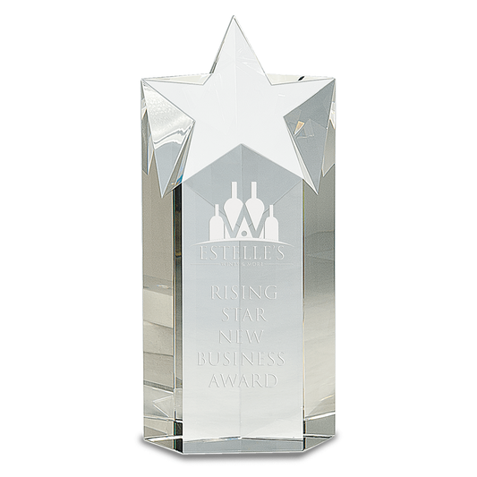 Clear Crystal Star Column