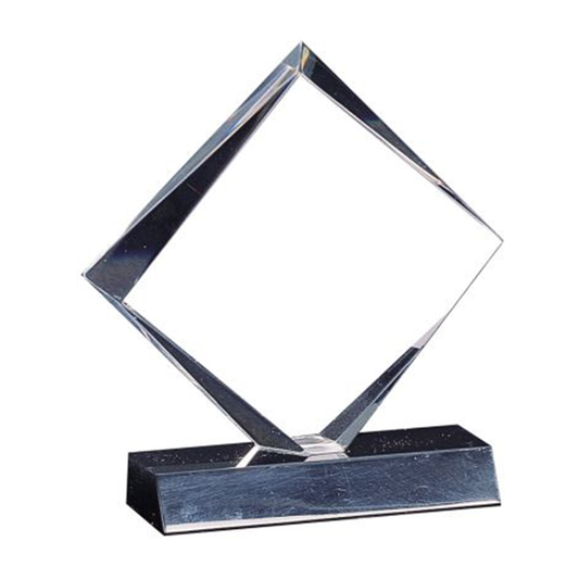 Clear Diamond Lucite Award