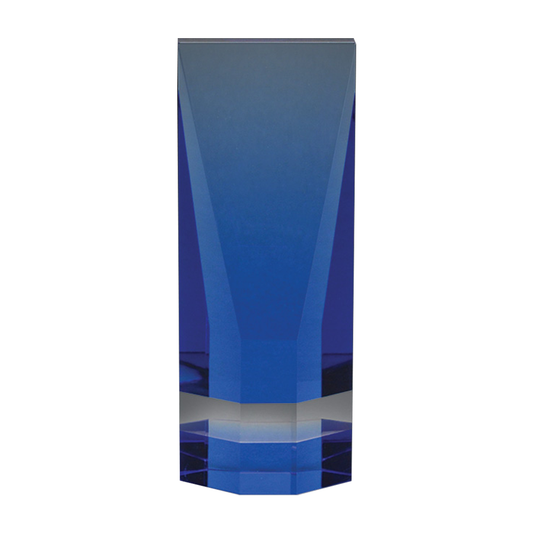 Cobalt Wedge Crystal Award