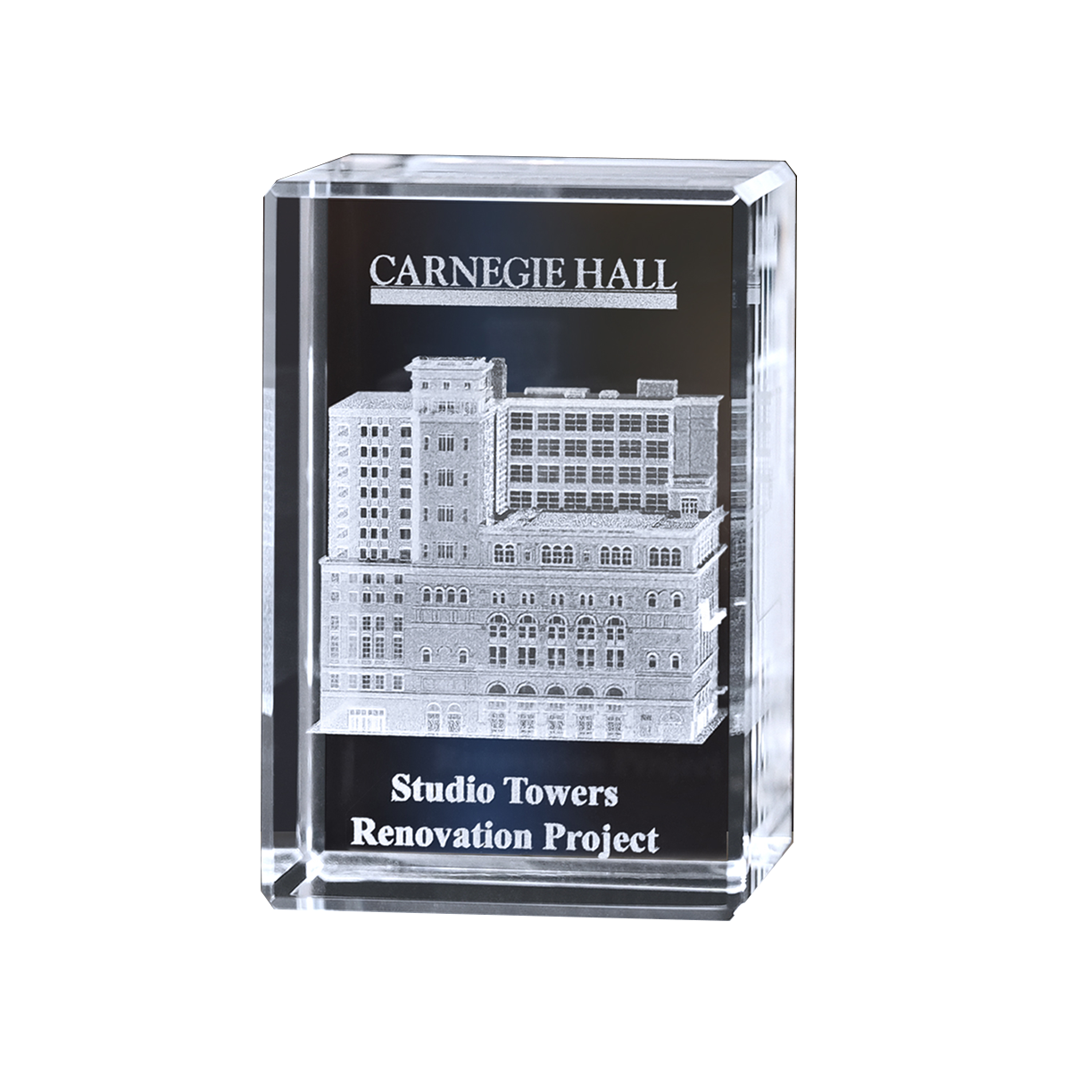 Chapin Rectangle Crystal Award