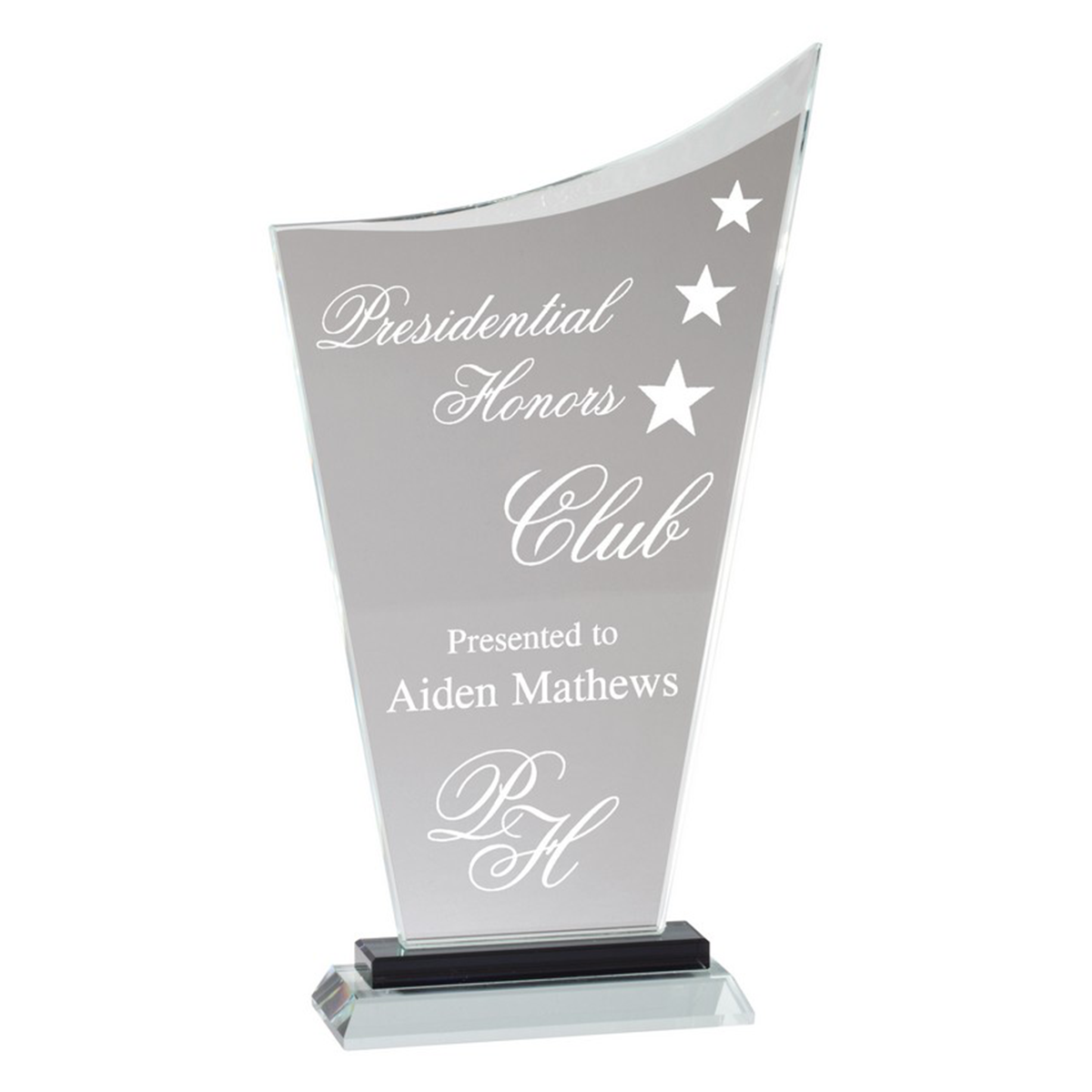 Curved Peak Crystal Award