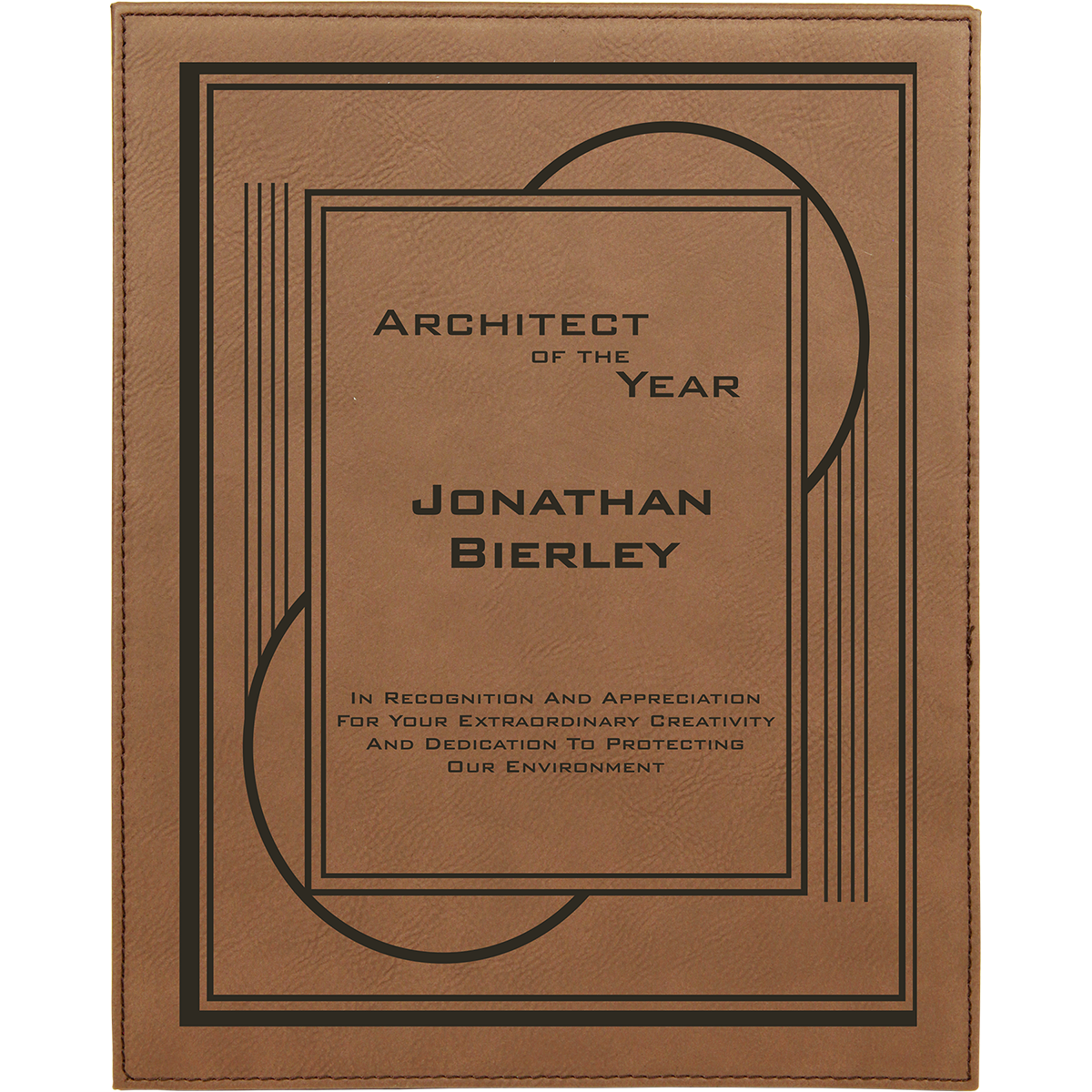 Leatherette Plaque