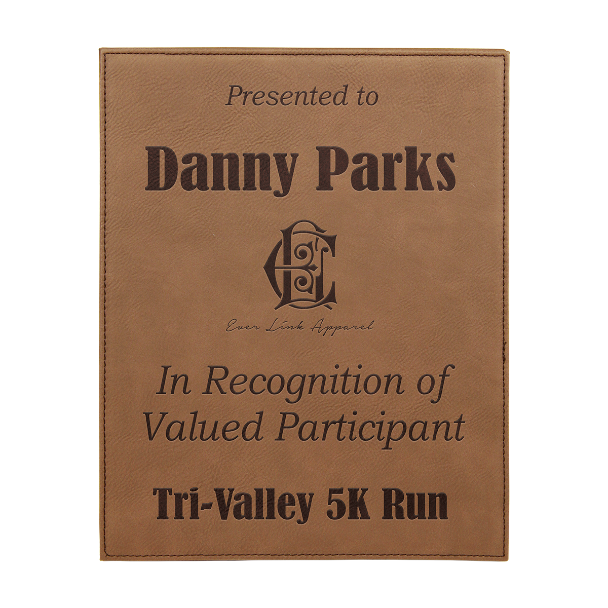 Leatherette Plaque