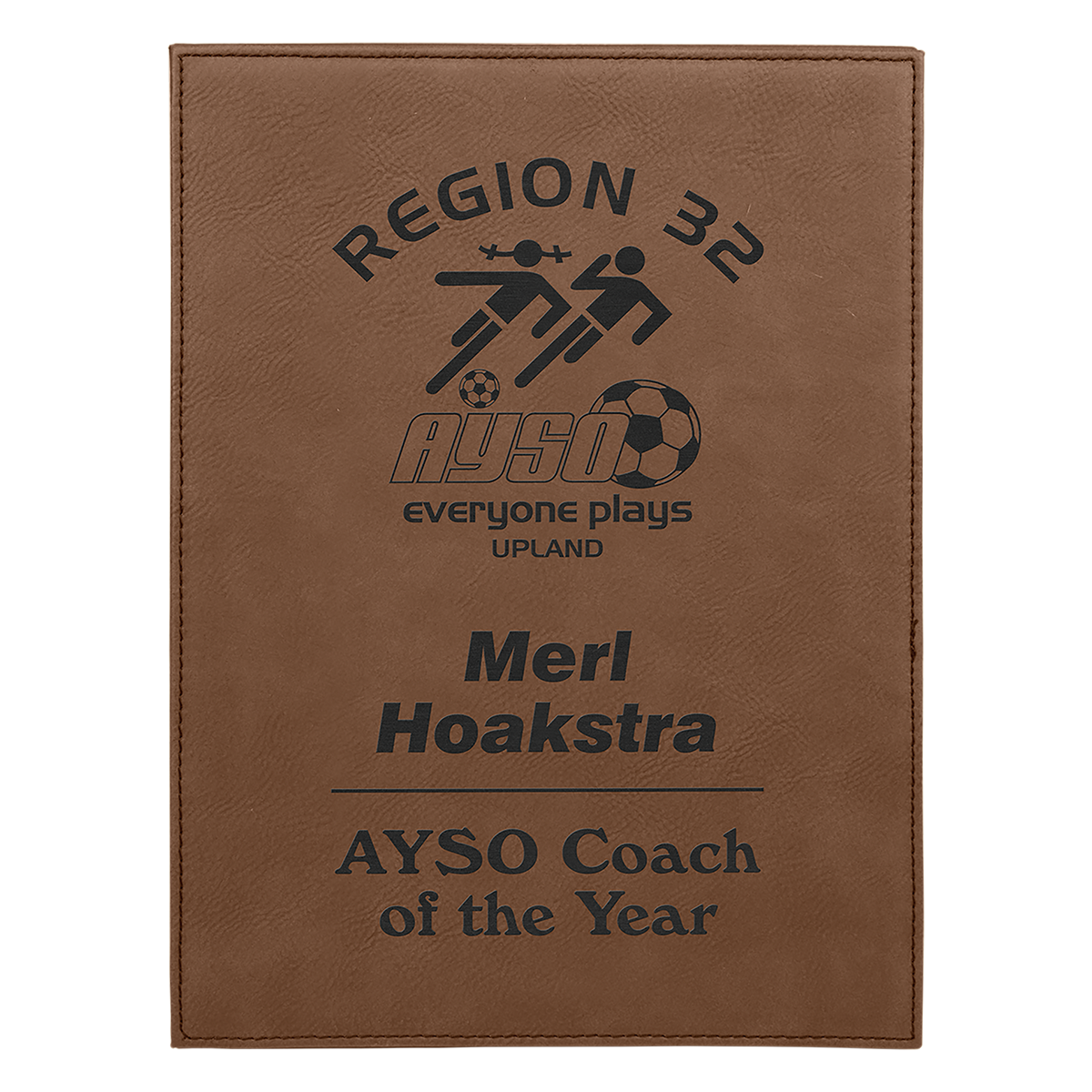 Leatherette Plaque