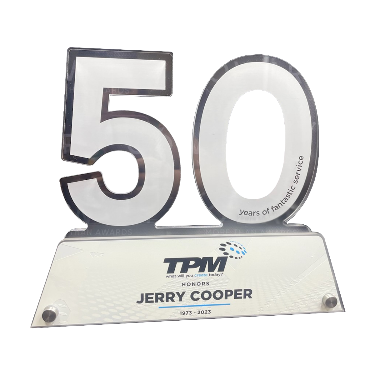 Double Digit Acrylic Award