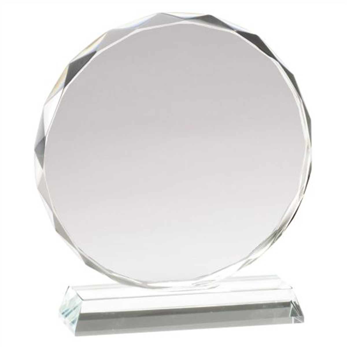 Faceted Circle Crystal