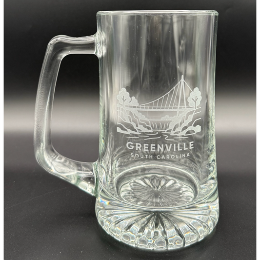 "Falls under Liberty Bridge" 25 oz Beer Mug