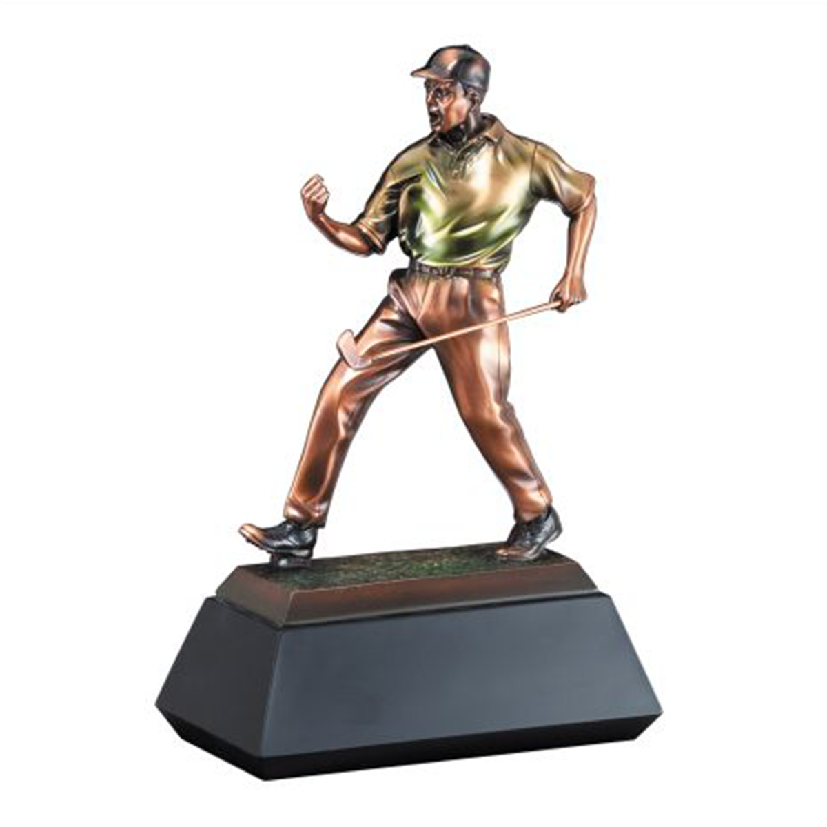 Fist Pump Golfer Resin Trophy