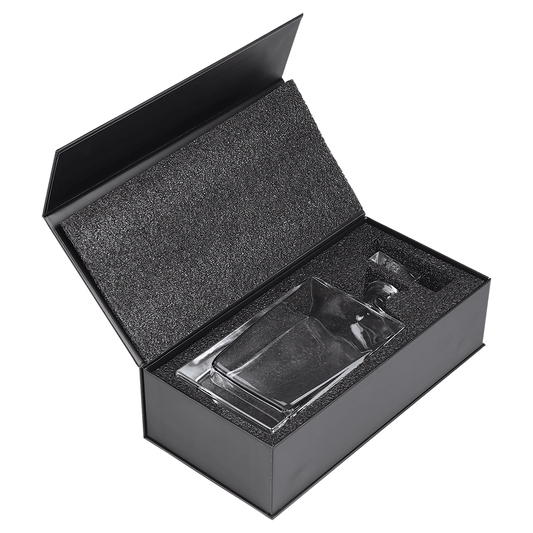 Rectangle Glass Decanter with Gift Box