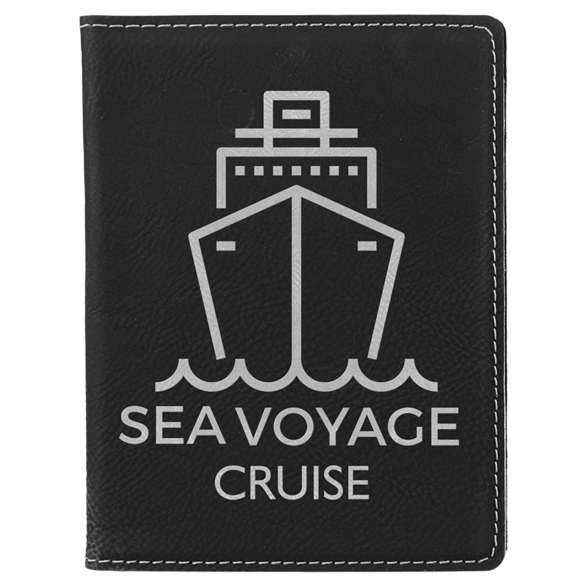 Laserable Leatherette Passport Holder