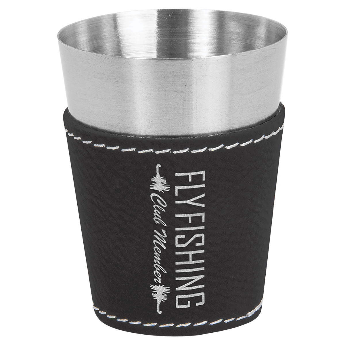 Leatherette Stainless Steel Shot Glass
