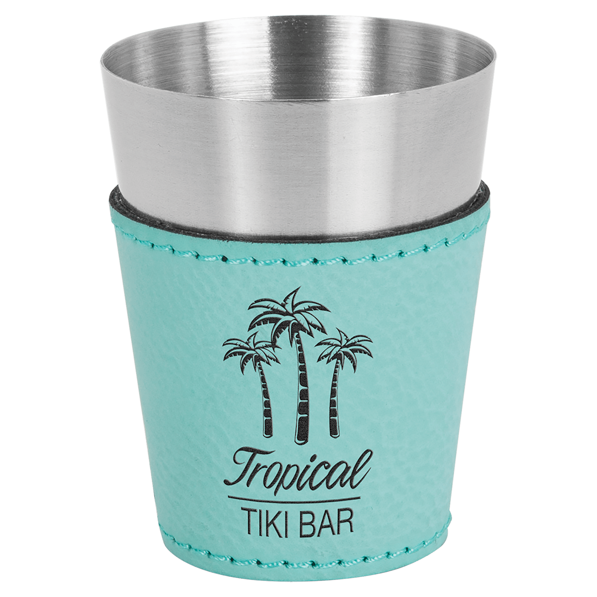 Leatherette Stainless Steel Shot Glass