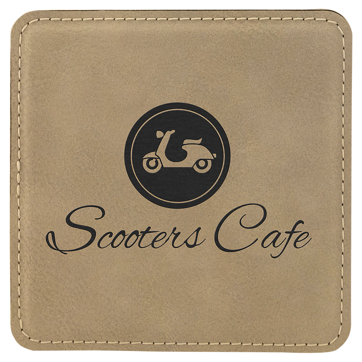 Leatherette Square Coaster