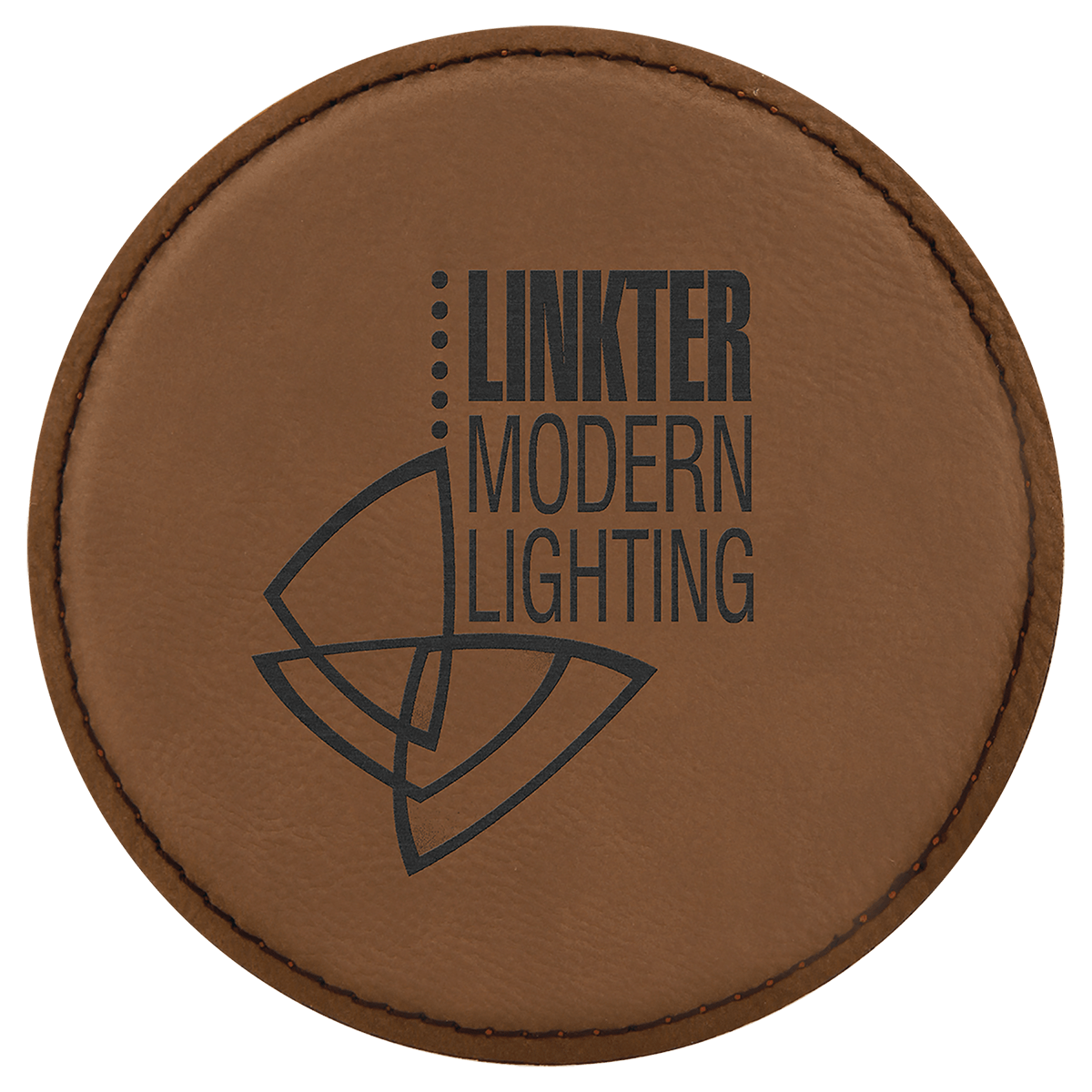 Leatherette Round Coaster
