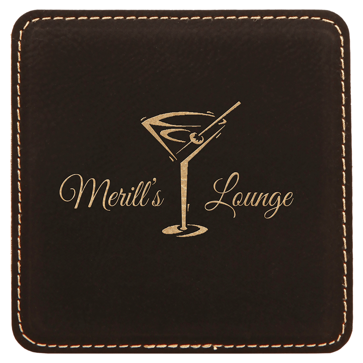 Leatherette Square Coaster