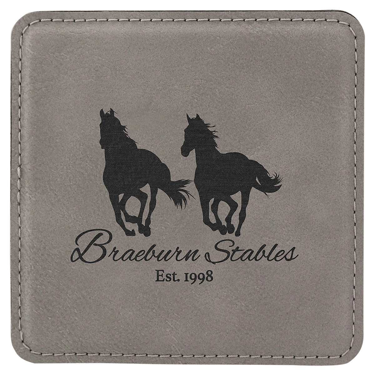 Leatherette Square Coaster
