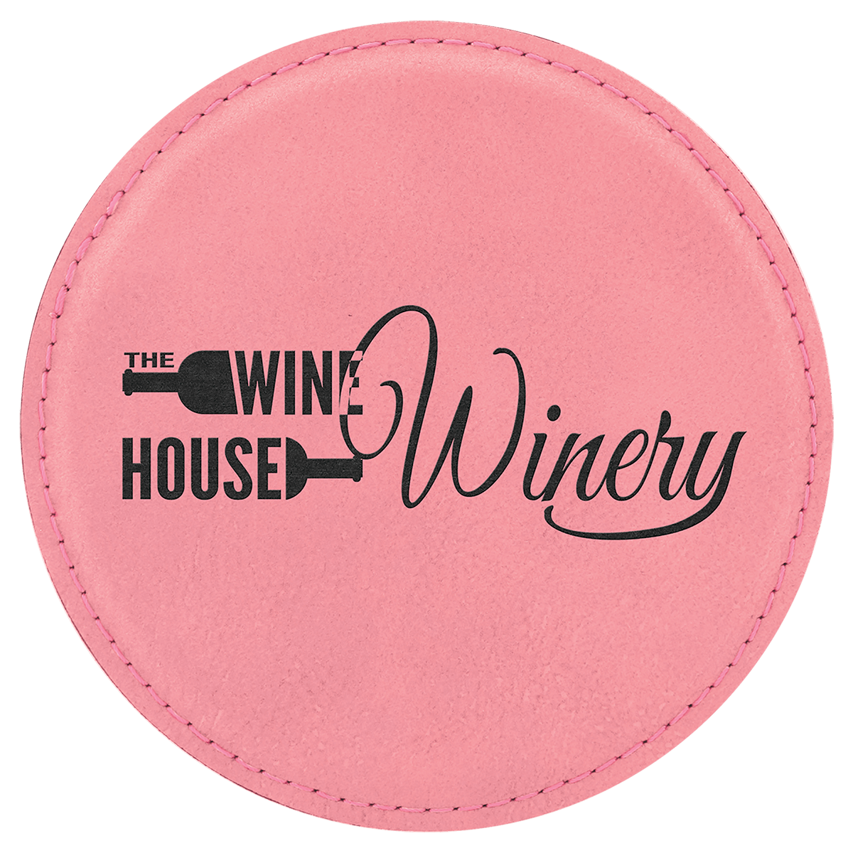 Leatherette Round Coaster