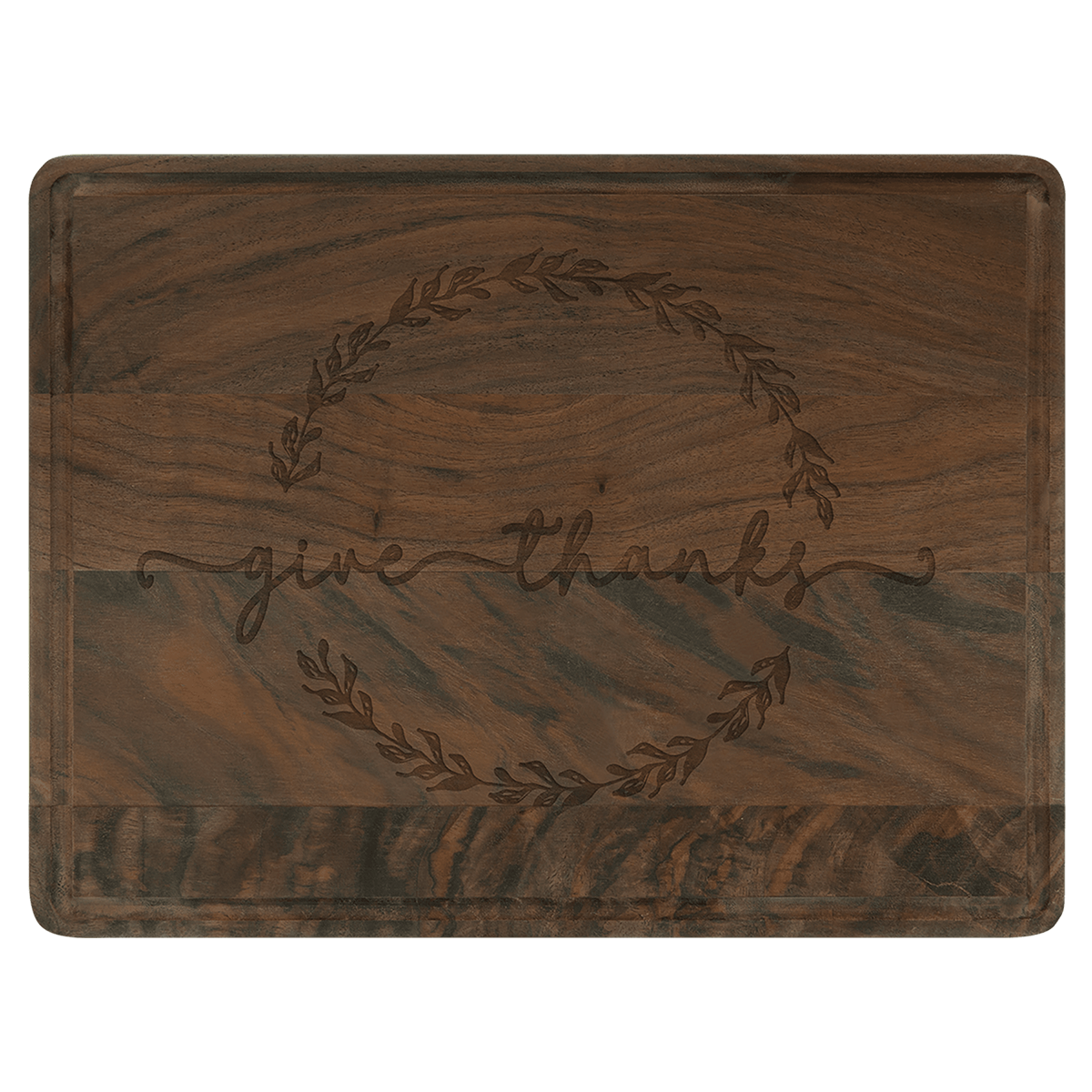 Walnut Cutting Board with Drip Ring