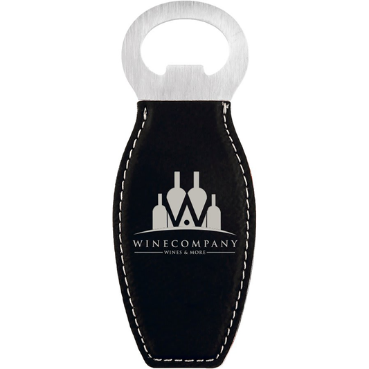 Leatherette Bottle Opener with Magnet