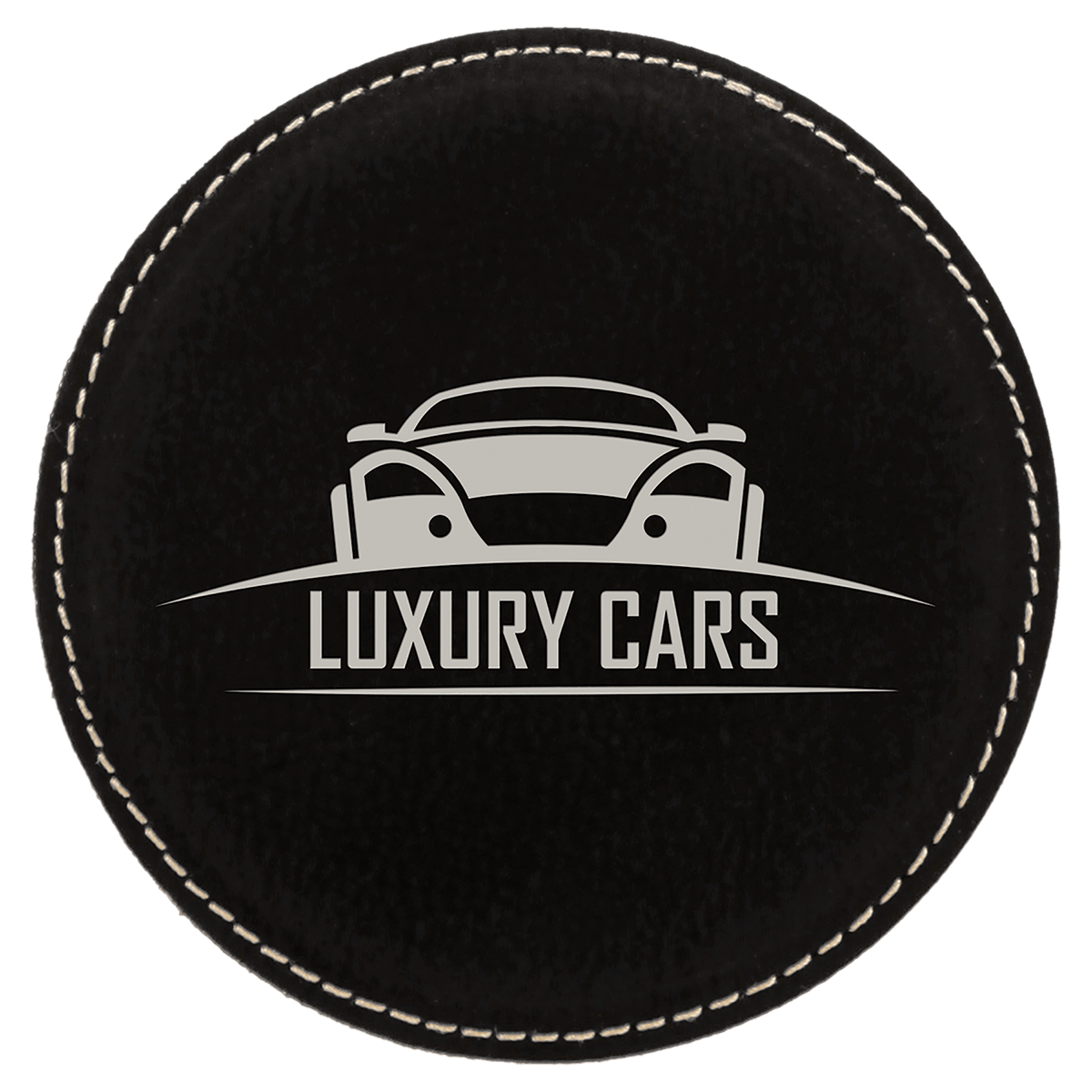 Leatherette Round Coaster