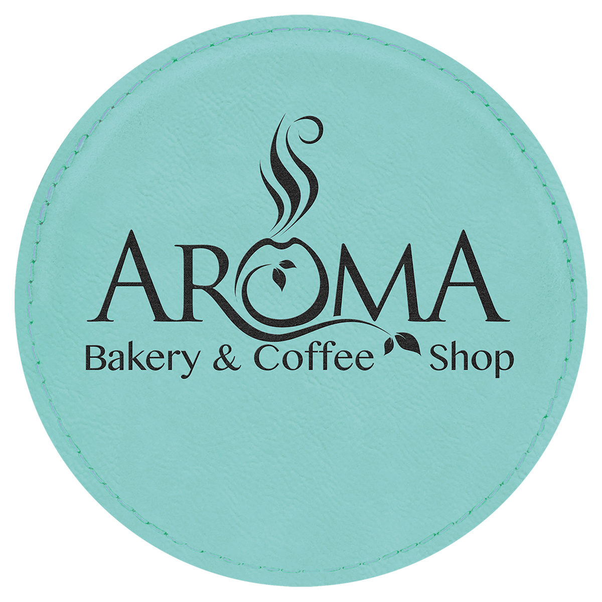 Leatherette Round Coaster
