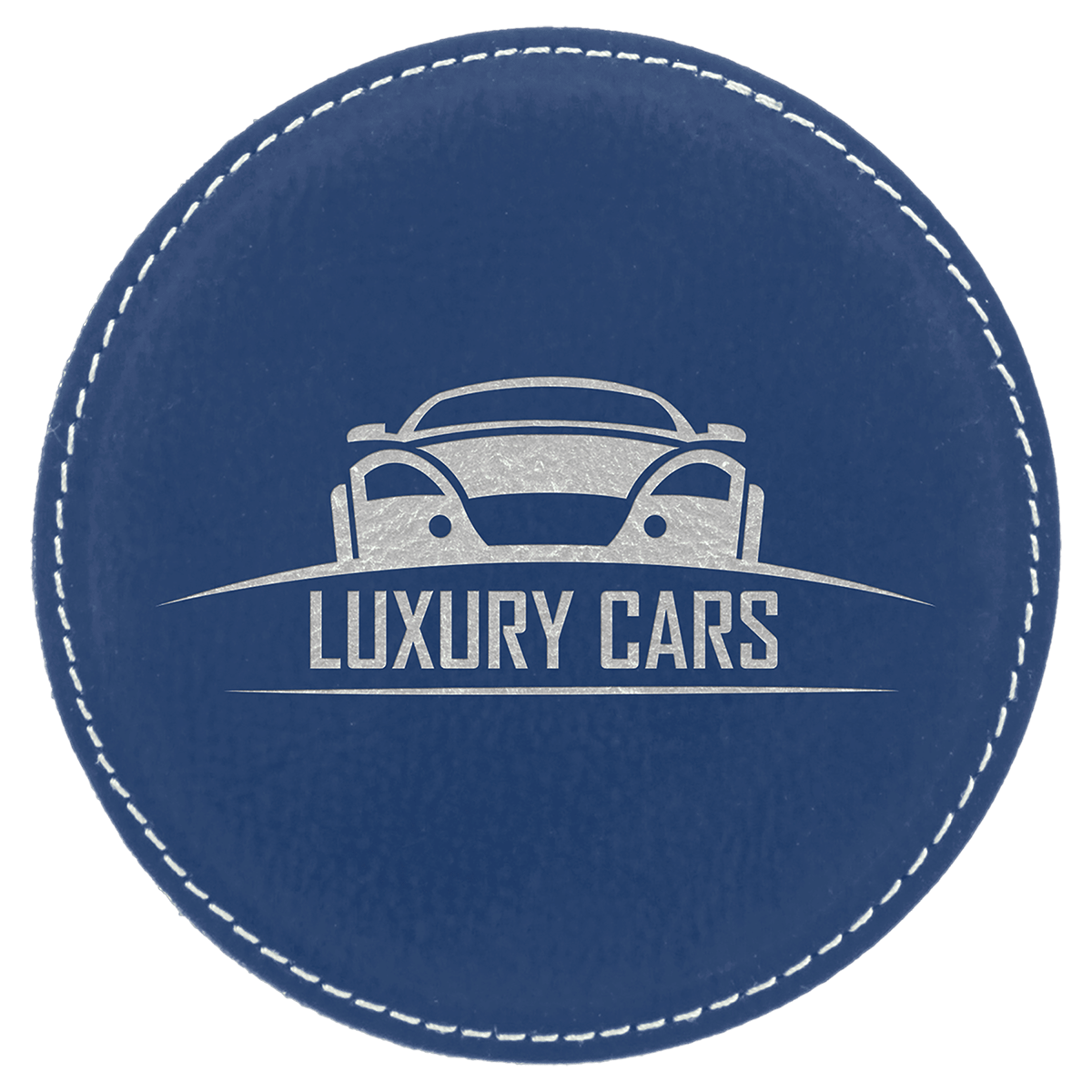 Leatherette Round Coaster