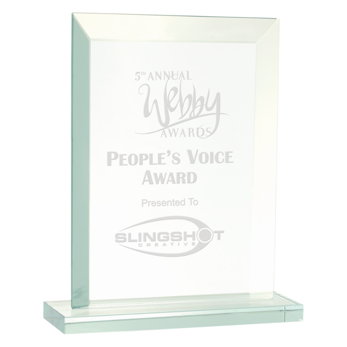 Rectangle Jade Glass Award