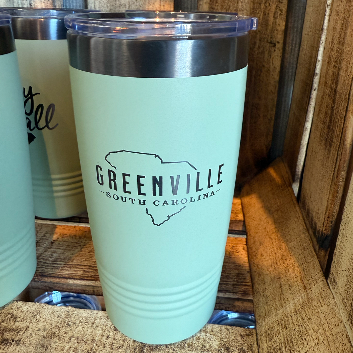"Greenville in SC" Classic Tumbler with Slider Lid