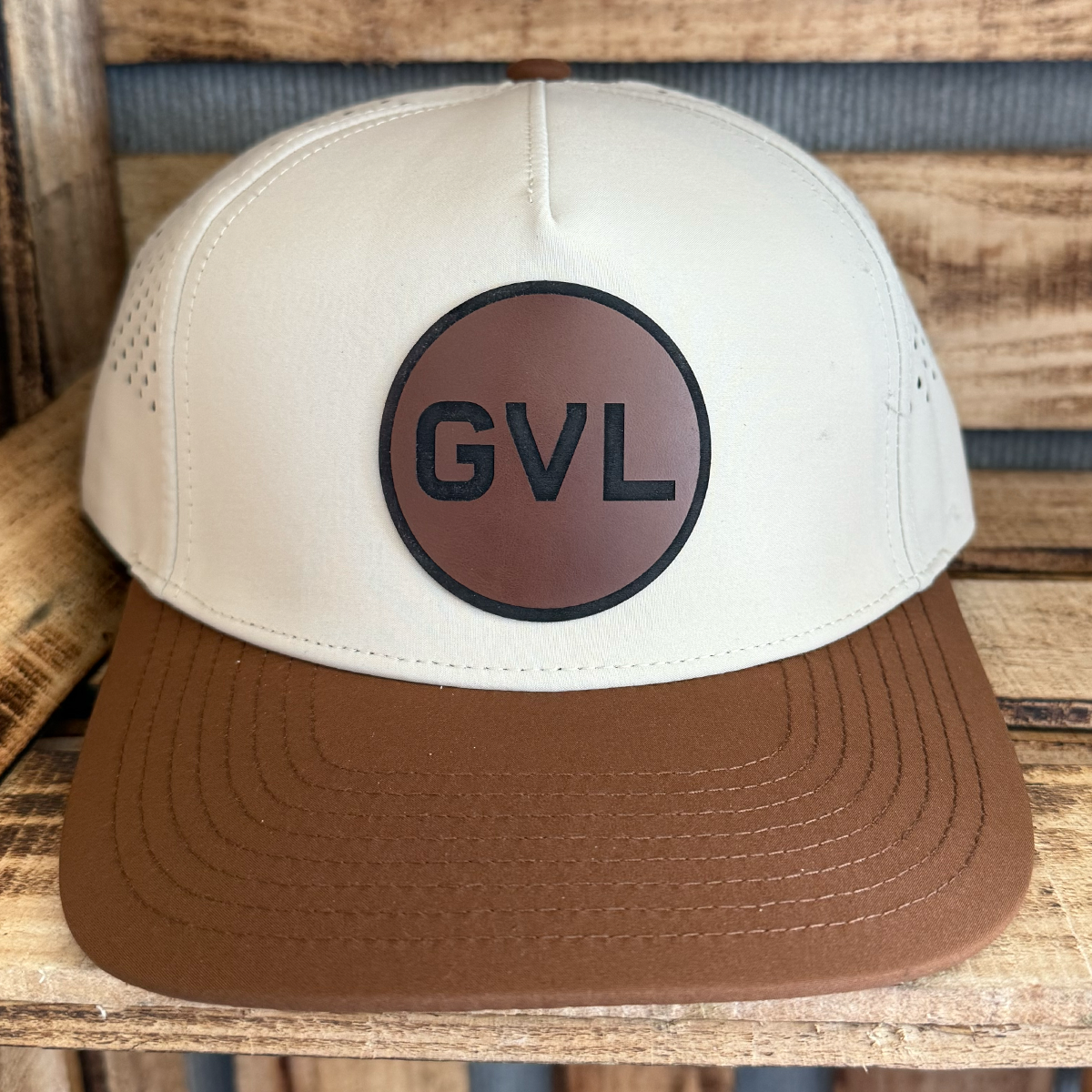 "GVL" Circle Patch Athletic Hat - 4 Color Options