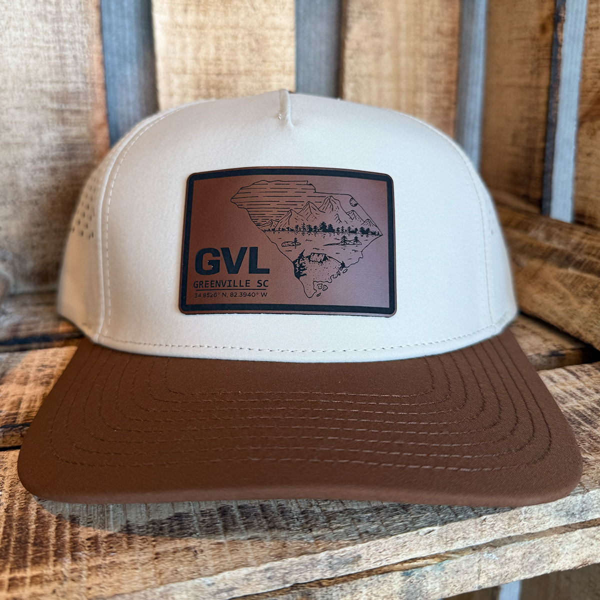 "GVL x Illustrated SC" Rectangular Patch Athletic Hat - 2 Color Options