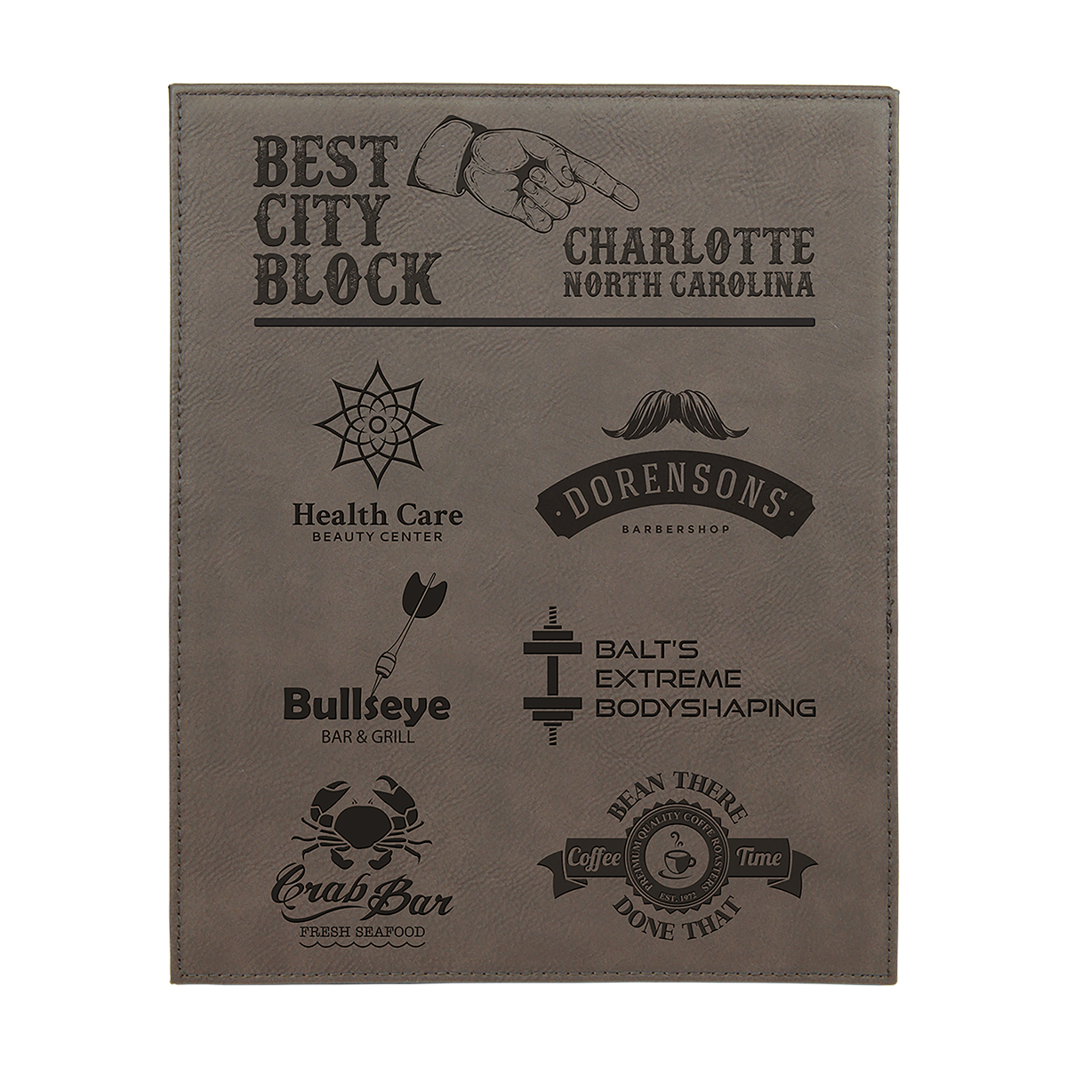 Leatherette Plaque