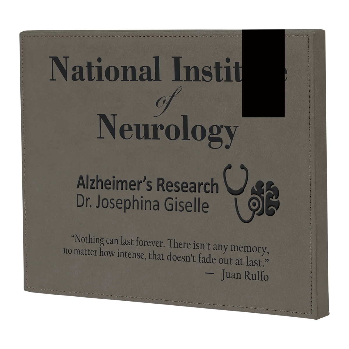 Leatherette Plaque