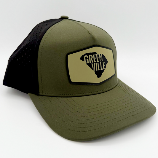 "Greenville in SC" Hex Patch Athletic Hat